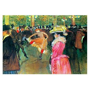 Wee Blue Coo Painting Toulouse-lautrec Ball Moulin Rouge Wall Art Print Wee Blue Coo Painting Toulouse-lautrec Ball Moulin Rouge Wall Art Print