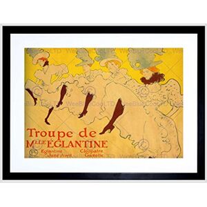Wee Blue Coo TOULOUSE LAUTREC C KUNSTHALLE BREMEN BLACK FRAMED ART PRINT B12X382 Wee Blue Coo TOULOUSE LAUTREC C KUNSTHALLE BREMEN BLACK FRAMED ART PRINT B12X382