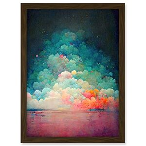 Doppelganger33 LTD Beach Sunset In Bubble Clouds Dreamy Surreal Abstract Artwork Framed A3 Wall Art Print Doppelganger33 LTD Beach Sunset In Bubble Clouds Dreamy Surreal Abstract Artwork Framed A3 Wall Art Print