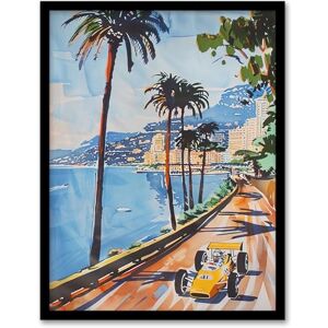 Artery8 Motor Sport Race Monaco Watercolour 1973 Vintage Man Cave Artwork Framed Wall Art Print A4 Artery8 Motor Sport Race Monaco Watercolour 1973 Vintage Man Cave Artwork Framed Wall Art Print A4