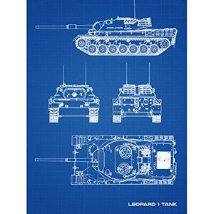 Artery8 Leopard 1 Main Battle Tank Military Blueprint Plan Large Wall Art Poster Print Thick Paper 18X24 Inch Artery8 Leopard 1 Main Battle Tank Military Blueprint Plan Large Wall Art Poster Print Thick Paper 18X24 Inch