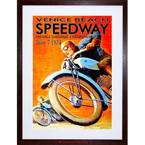 Wee Blue Coo Sport Speedway Competition Race 100 Mile Championship USA Framed Wall Art Print Wee Blue Coo Sport Speedway Competition Race 100 Mile Championship USA Framed Wall Art Print