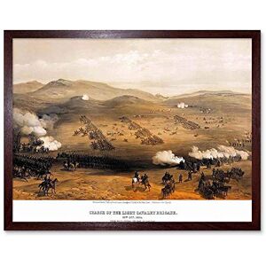 Wee Blue Coo Painting Landscape War Simpson Charge Light Brigade Art Print Framed Poster Wall Decor 12X16 Inch Wee Blue Coo Painting Landscape War Simpson Charge Light Brigade Art Print Framed Poster Wall Decor 12X16 Inch
