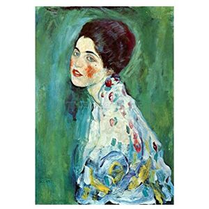 Wee Blue Coo Klimt Portrait Of Lady Old Master Painting Picture Wall Art Print Wee Blue Coo Klimt Portrait Of Lady Old Master Painting Picture Wall Art Print