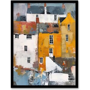 Artery8 Colourful Houses in English Seaside Town Painting Living Room Artwork Framed Wall Art Print 18X24 Inch Artery8 Colourful Houses in English Seaside Town Painting Living Room Artwork Framed Wall Art Print 18X24 Inch