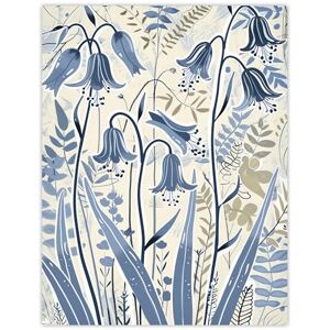 Artery8 Spring Bluebells Bright Flower Painting Botanical Living Room Extra Large XL Wall Art Poster Print Artery8 Spring Bluebells Bright Flower Painting Botanical Living Room Extra Large XL Wall Art Poster Print