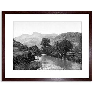 Wee Blue Coo Vintage Photo Windermere Langdale Pikes Lake District Framed Wall Art Print Wee Blue Coo Vintage Photo Windermere Langdale Pikes Lake District Framed Wall Art Print