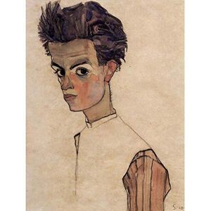 Wee Blue Coo Egon Schiele Self Portrait Old Master Painting Art Print Poster Wall Decor 12X16 Inch Wee Blue Coo Egon Schiele Self Portrait Old Master Painting Art Print Poster Wall Decor 12X16 Inch