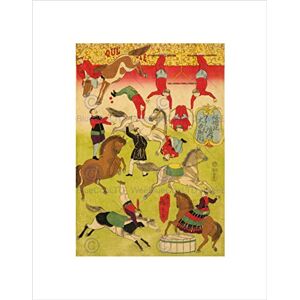 Wee Blue Coo Drawing Circus Acrobat Horse French Shokonsha Japan Wall Art Print Wee Blue Coo Drawing Circus Acrobat Horse French Shokonsha Japan Wall Art Print