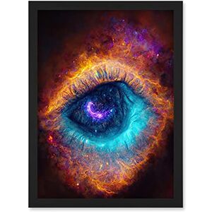 Doppelganger33 LTD The Eye Of God Vibrant Luminescent Space Nebula All Seeing Artwork Framed Wall Art Print A4 Doppelganger33 LTD The Eye Of God Vibrant Luminescent Space Nebula All Seeing Artwork Framed Wall Art Print A4