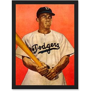 Artery8 - Portrait Jackie Robinson - A4 - Wall Art Print Artery8 - Portrait Jackie Robinson - A4 - Wall Art Print