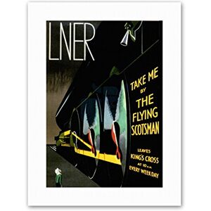 Wee Blue Coo Flying Scotsman Steam Train Rail Engine UK Travel Canvas Art Print Wee Blue Coo Flying Scotsman Steam Train Rail Engine UK Travel Canvas Art Print