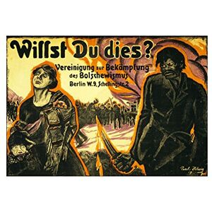 Wee Blue Coo Vintage Ad Political Anti Bolshevik Germany Aftermath War Wall Art Print Wee Blue Coo Vintage Ad Political Anti Bolshevik Germany Aftermath War Wall Art Print