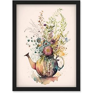 Artery8 - Wildflower Floral Spring Bouquet - Teapot Vase Artery8 - Wildflower Floral Spring Bouquet - Teapot Vase