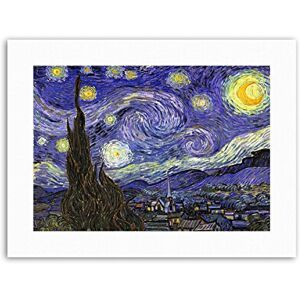 Wee Blue Coo Vincent Van Gogh Starry Night Painting Old Master Canvas Art Print Wee Blue Coo Vincent Van Gogh Starry Night Painting Old Master Canvas Art Print