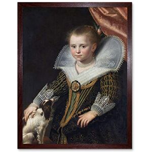 Artery8 Moreelse The Little Princess Portrait Girl Painting Art Print Framed Poster Wall Decor 12x16 inch Artery8 Moreelse The Little Princess Portrait Girl Painting Art Print Framed Poster Wall Decor 12x16 inch