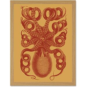Fine Art Prints Octopus Coral Yellow Large Framed Art Print Wall Poster 18x24 inch Fine Art Prints Octopus Coral Yellow Large Framed Art Print Wall Poster 18x24 inch