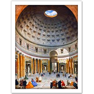 Fine Art Prints Panini Interior Pantheon Rome Monumant Painting Large Framed Art Print Poster Wall Decor 18x24 in Fine Art Prints Panini Interior Pantheon Rome Monumant Painting Large Framed Art Print Poster Wall Decor 18x24 in