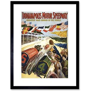 Wee Blue Coo Ad Race Sport Indianapolis Motor Speedway Framed Wall Art Print Wee Blue Coo Ad Race Sport Indianapolis Motor Speedway Framed Wall Art Print