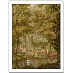 Artery8 Andriessen Dutch Landscape River Boat Painting Artwork Framed Wall Art Print 18X24 Inch Artery8 Andriessen Dutch Landscape River Boat Painting Artwork Framed Wall Art Print 18X24 Inch