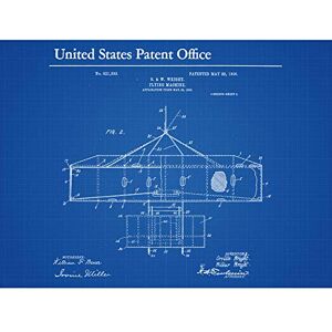 Artery8 Wright Brothers Flying Machine 1906 Top Vintage Patent Unframed Wall Art Print Poster Home Decor Premium Artery8 Wright Brothers Flying Machine 1906 Top Vintage Patent Unframed Wall Art Print Poster Home Decor Premium