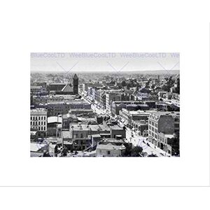 Wee Blue Coo LOS ANGELES 1897 VINTAGE HISTORY OLD BW BLACK FRAMED ART PRINT PICTURE B12X289 Wee Blue Coo LOS ANGELES 1897 VINTAGE HISTORY OLD BW BLACK FRAMED ART PRINT PICTURE B12X289