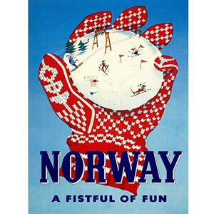 Wee Blue Coo TRAVEL TOURISM WINTER SPORT SKI GLOVE NORWAY ART POSTER PRINT 18x24 INCH LV4323 Wee Blue Coo TRAVEL TOURISM WINTER SPORT SKI GLOVE NORWAY ART POSTER PRINT 18x24 INCH LV4323