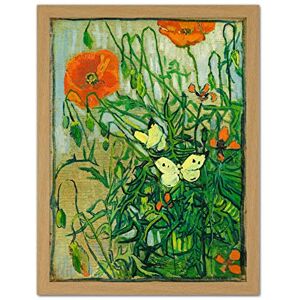 Fine Art Prints Vincent Van Gogh Butterflies And Poppies Large Framed Art Print Poster Wall Decor 18x24 Fine Art Prints Vincent Van Gogh Butterflies And Poppies Large Framed Art Print Poster Wall Decor 18x24