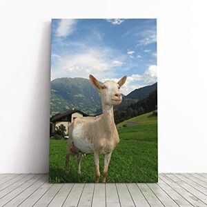 Big Box Art Goat in Austria Mountain Landscape Canvas Print Gallery Wrapped 30mm Frame Wall Art 24x16 inches Ready to Hang Modern Animals Picture Living Room Bedroom Lounge Office Big Box Art Goat in Austria Mountain Landscape Canvas Print Gallery Wrapped 30mm Frame Wall Art 24x16 inches Ready to Hang Modern Animals Picture Living Room Bedroom Lounge Office