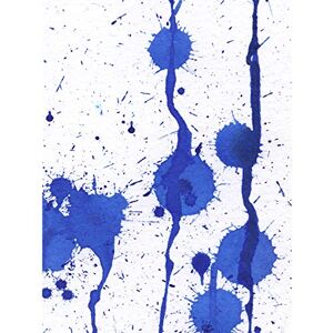 Artery8 Hendo Tanuki Abstract Blue Paint Splat Painting A Premium Wall Art Canvas Print 18X24 Inch Artery8 Hendo Tanuki Abstract Blue Paint Splat Painting A Premium Wall Art Canvas Print 18X24 Inch