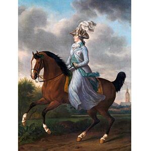 Artery8 Haag Wilhelmina Horse Equestrian Portrait Painting Premium Wall Art Canvas Print 18X24 Inch Artery8 Haag Wilhelmina Horse Equestrian Portrait Painting Premium Wall Art Canvas Print 18X24 Inch