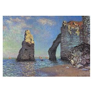 Wee Blue Coo Painting Monet Rocky Cliffs Etretat Old Master Wall Art Print Wee Blue Coo Painting Monet Rocky Cliffs Etretat Old Master Wall Art Print
