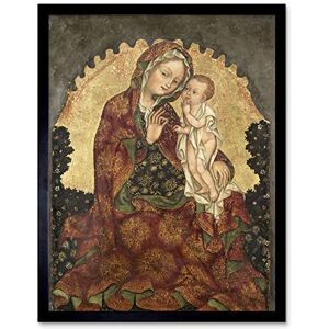 Artery8 Giovanni Da Francia Madonna Of Humility Painting Art Print Framed Poster Wall Decor 12x16 inch Artery8 Giovanni Da Francia Madonna Of Humility Painting Art Print Framed Poster Wall Decor 12x16 inch