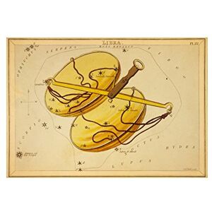 Wee Blue Coo Painting Drawing Star Map Libra Scales Constellation Wall Art Print Wee Blue Coo Painting Drawing Star Map Libra Scales Constellation Wall Art Print