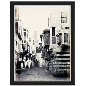 Artery8 Frith Face Street Buildings Cairo Photograph Artwork Framed Wall Art Print 18X24 Inch Artery8 Frith Face Street Buildings Cairo Photograph Artwork Framed Wall Art Print 18X24 Inch