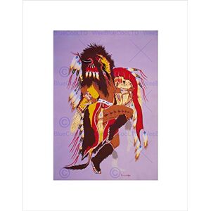 Wee Blue Coo Paintings Cultural Drawing Buffalo Dance Native American Wall Art Print Wee Blue Coo Paintings Cultural Drawing Buffalo Dance Native American Wall Art Print