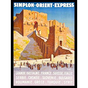 Wee Blue Coo Travel Tourism Transport Simplon Orient Express Castle France Art Print Poster Wall Decor 12X16 Inch Wee Blue Coo Travel Tourism Transport Simplon Orient Express Castle France Art Print Poster Wall Decor 12X16 Inch