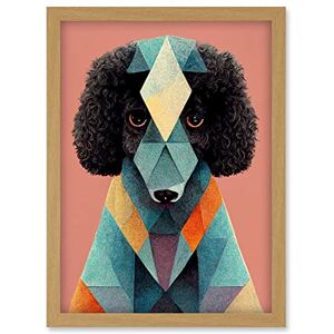 Doppelganger33 LTD Geometric Poodle Dog Boho Abstract Fun Pastel Artwork Framed Wall Art Print A4 Doppelganger33 LTD Geometric Poodle Dog Boho Abstract Fun Pastel Artwork Framed Wall Art Print A4
