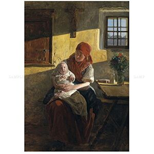 Wee Blue Coo Painting Interior Study7 Waldmuller Sunday Rest Wall Art Print Wee Blue Coo Painting Interior Study7 Waldmuller Sunday Rest Wall Art Print