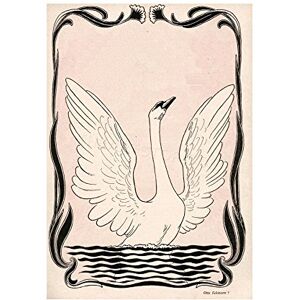 Wee Blue Coo Magazine Cover Jugend Swan Nouveau Wall Art Print Wee Blue Coo Magazine Cover Jugend Swan Nouveau Wall Art Print