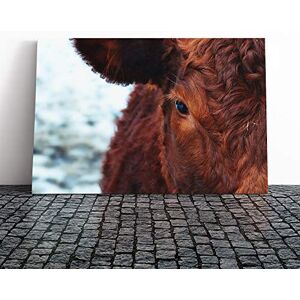 Big Box Art Cow in The Meadow (2) Canvas Print Gallery Wrapped 30mm Frame Wall Art 20x14 inches Ready to Hang Modern Animals Picture Living Room Bedroom Lounge Office Big Box Art Cow in The Meadow (2) Canvas Print Gallery Wrapped 30mm Frame Wall Art 20x14 inches Ready to Hang Modern Animals Picture Living Room Bedroom Lounge Office