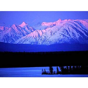 Wee Blue Coo Photography Midnight Alpen Glow Alaska Art Print Poster Wall Decor 12X16 Inch Wee Blue Coo Photography Midnight Alpen Glow Alaska Art Print Poster Wall Decor 12X16 Inch