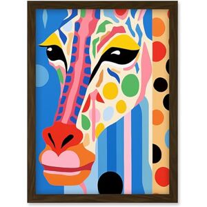 Artery8 I Woke Up Like This Giraffe Henri Matisse Style Artwork Vibrant Abstract Portrait Artwork Framed Wall Art Print A4 Artery8 I Woke Up Like This Giraffe Henri Matisse Style Artwork Vibrant Abstract Portrait Artwork Framed Wall Art Print A4