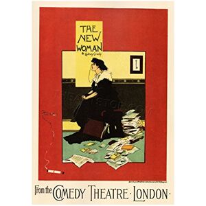 Wee Blue Coo Theatre Stage Play Comedy New Woman London UK Advertising Wall Art Print Wee Blue Coo Theatre Stage Play Comedy New Woman London UK Advertising Wall Art Print