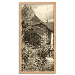 Artery8 David Lucas Gillingham Mill Dorsetshire 1846 Painting Framed Wall Art Print Long 25X12 Inch Artery8 David Lucas Gillingham Mill Dorsetshire 1846 Painting Framed Wall Art Print Long 25X12 Inch