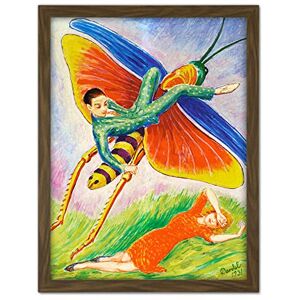 Artery8 Dardel Grashoppan Grashopper Man Woman Painting Artwork Framed Wall Art Print 18X24 Inch Artery8 Dardel Grashoppan Grashopper Man Woman Painting Artwork Framed Wall Art Print 18X24 Inch
