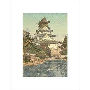 Wee Blue Coo Cultural Landscape Japan Abstract Pagoda Osaka Hiroshi Wall Art Print Wee Blue Coo Cultural Landscape Japan Abstract Pagoda Osaka Hiroshi Wall Art Print