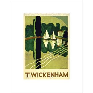 Wee Blue Coo TRAVEL TOURISM TWICKENHAM LONDON THAMES BOAT RIVER FRAMED ART PRINT B12X11389 Wee Blue Coo TRAVEL TOURISM TWICKENHAM LONDON THAMES BOAT RIVER FRAMED ART PRINT B12X11389