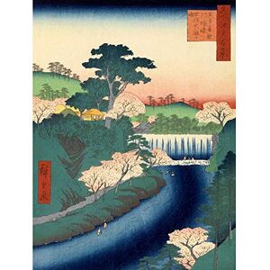 Wee Blue Coo Painting Japanese Woodblock River Bathing Waterfall Art Print Poster Wall Decor 12X16 Inch Wee Blue Coo Painting Japanese Woodblock River Bathing Waterfall Art Print Poster Wall Decor 12X16 Inch