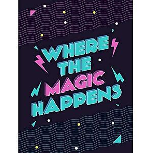 Wee Blue Coo Disco Kitchen Magic Happens Unframed Art Print Poster Wall Decor 12x16 inch Wee Blue Coo Disco Kitchen Magic Happens Unframed Art Print Poster Wall Decor 12x16 inch